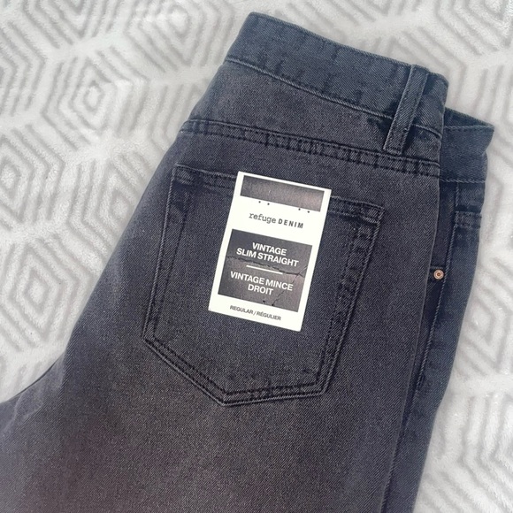 NWT Black Denim Refuge Jeans Size 7 - Picture 6 of 6